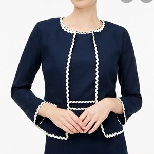 JCrew Ric Rac edged blazer